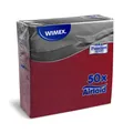 Następne zdjęcie produktu Serwetka PREMIUM Wzór-R bordowa 40 x 40 cm [50 szt]