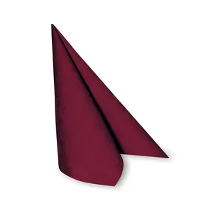Serwetki PREMIUM 40x40cm "wzór R" bordowe [50 szt.]
