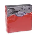 Serwetka PREMIUM Wzór-R czerwona 40 x 40 cm [50 szt]
