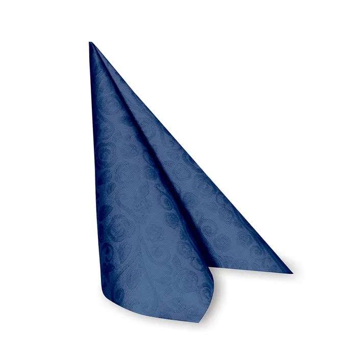 Główne zdjęcie produktu Ubrousky PREMIUM 40x40cm "dekor R" tmavě modré [50 ks]