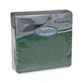 Serwetka PREMIUM Wzór-R ciemnozielona 40 x 40 cm [50 szt]