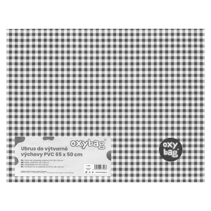 Główne zdjęcie produktu Ubrus do výtvarné výchovy 65x50cm modro-bílé kostky