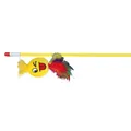Następne zdjęcie produktu Wędka z pluszową zabawką SMILEY z piórkami 50 cm