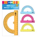 Następne zdjęcie produktu Kątomierz 12 cm, przezroczysty/kolorowy