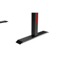 ULTRADESK Biurko dla gracza FORCE - czerwone, 166x70 cm, 76.5 cm, z podkładką pod mysz XXL, uchwyt na napoje i słuchawki