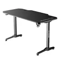 Następne zdjęcie produktu ULTRADESK Biurko dla gracza FRAG - BLACK, 140x66 cm, 76 cm, z podkładką pod mysz, uchwyt na słuchawki i napój