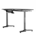 ULTRADESK Biurko dla gracza FRAG - WHITE, 140x66 cm, 76 cm, z podkładką pod mysz, uchwyt na słuchawki i napój