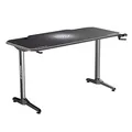 ULTRADESK Biurko dla gracza FRAG - WHITE, 140x66 cm, 76 cm, z podkładką pod mysz, uchwyt na słuchawki i napój