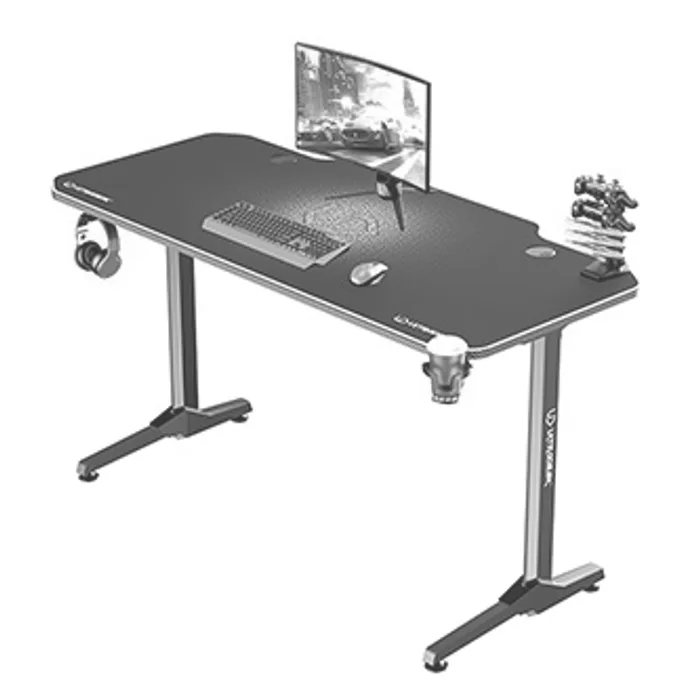 Główne zdjęcie produktu ULTRADESK Herní stůl FRAG - WHITE, 140x66 cm, 76 cm, s XXL podložkou pod myš, s ultradesk