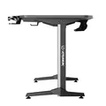 ULTRADESK Biurko dla gracza FRAG XXL GOLD, 160 x 75 cm, 75 cm, uchwyty na słuchawki i napoje, z podkładką XXL na cały pulpit