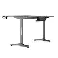 ULTRADESK Biurko dla gracza FRAG XXL GOLD, 160 x 75 cm, 75 cm, uchwyty na słuchawki i napoje, z podkładką XXL na cały pulpit