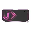 ULTRADESK Biurko dla gracza FRAG XXL PINK, 160 x 75 cm, 75 cm, uchwyty na słuchawki i napoje, z podkładką XXL na cały pulpit