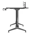 ULTRADESK Biurko dla gracza GRAND BLACK, 160x75 cm, 70-80 cm, 3 st. regulacji wysokości, XXL podkładka pod mysz, uchwyt na słuchaw