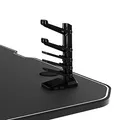 ULTRADESK Biurko dla gracza GRAND BLACK, 160x75 cm, 70-80 cm, 3 st. regulacji wysokości, XXL podkładka pod mysz, uchwyt na słuchaw