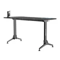ULTRADESK Biurko dla gracza GRAND BLUE, 160x75 cm, 70-80 cm, 3 st. regulacji wysokości, XXL podkładka pod mysz, uchwyt na słuchawk