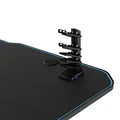 Następne zdjęcie produktu ULTRADESK Biurko dla gracza GRAND BLUE, 160x75 cm, 70-80 cm, 3 st. regulacji wysokości, XXL podkładka pod mysz, uchwyt na słuchawk
