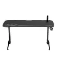 ULTRADESK Biurko dla gracza GRAND WHITE, 160x75 cm, 70-80 cm, 3 st. regulacji wysokości, XXL podkładka pod mysz, uchwyt na słuchaw