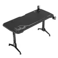 ULTRADESK Biurko dla gracza GRAND WHITE, 160x75 cm, 70-80 cm, 3 st. regulacji wysokości, XXL podkładka pod mysz, uchwyt na słuchaw
