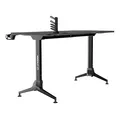 ULTRADESK Biurko dla gracza GRAND WHITE, 160x75 cm, 70-80 cm, 3 st. regulacji wysokości, XXL podkładka pod mysz, uchwyt na słuchaw