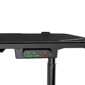 ULTRADESK Biurko dla gracza LEVEL GREEN, 140x66cm, 72-124cm, elektycznie regulowany, z podkładką pod mysz XXL, uchwyt na słuchawki