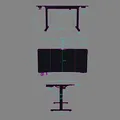 Następne zdjęcie produktu ULTRADESK Herní stůl LEVEL V2, 140x68cm, 72-117cm, elektricky nastavitelná výška, s XXL p