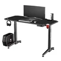 ULTRADESK Biurko dla gracza LEVEL WHITE, 140x66cm, 72-124cm, elektycznie regulowany, z podkładką pod mysz XXL, uchwyt na słuchawki