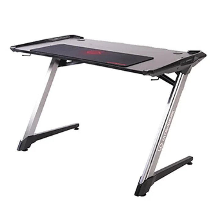 Główne zdjęcie produktu ULTRADESK Herní stůl RACER, 120X64 cm, 77 cm, RGB podsvícení, se 4 XXL podložkami pod myš