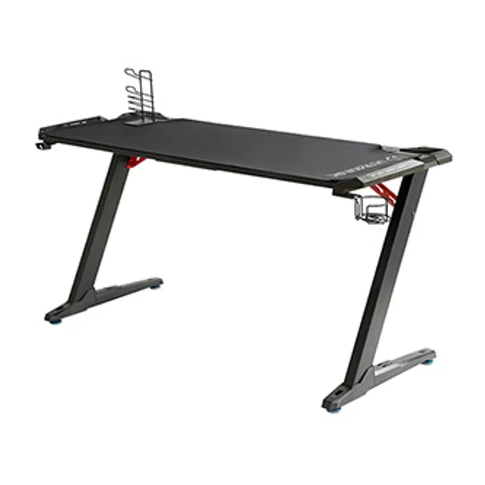 Główne zdjęcie produktu ULTRADESK Herní stůl SPACE XXL BLACK, 154x61 cm, 78 cm, RGB podsvícení s dotykovým panele
