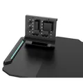 ULTRADESK Stół gamingowy SPACE XXL V2 BLACK, 144x70 cm, 75 cm, podświetlenie LED RGB z panelem dotykowym