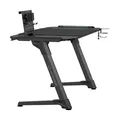 ULTRADESK Stół gamingowy SPACE XXL V2 BLACK, 144x70 cm, 75 cm, podświetlenie LED RGB z panelem dotykowym