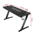 ULTRADESK Herní stůl SPACE XXL WHITE, 154x61 cm, 78 cm, RGB podsvícení s dotykovým panele