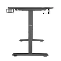 ULTRADESK Biurko dla gracza Ultradesk CRUISER BLACK, 160x70 cm, 66-82 cm, uchwyt na słuchawki, 3 otwory na kable, regulacja wysoko