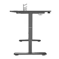 ULTRADESK Biurko dla gracza Ultradesk CRUISER BLACK, 160x70 cm, 66-82 cm, uchwyt na słuchawki, 3 otwory na kable, regulacja wysoko