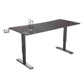ULTRADESK Biurko dla gracza Ultradesk CRUISER RED, 160x70 cm, 66-82 cm, uchwyt na słuchawki, 3 otwory na kable, regulacja wysokośc