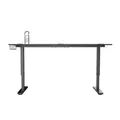 ULTRADESK Biurko dla gracza Ultradesk CRUISER RED, 160x70 cm, 66-82 cm, uchwyt na słuchawki, 3 otwory na kable, regulacja wysokośc
