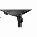 Następne zdjęcie produktu ULTRADESK Stół gamingowy WINGER - czarny, 111x155x60 cm, 75-122 cm, elektrycznie regulowana wysokość