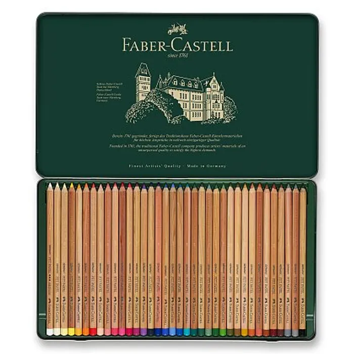 Główne zdjęcie produktu Umělecké pastely Faber-Castell Pitt Pastel - plechová krabička, 36 ks