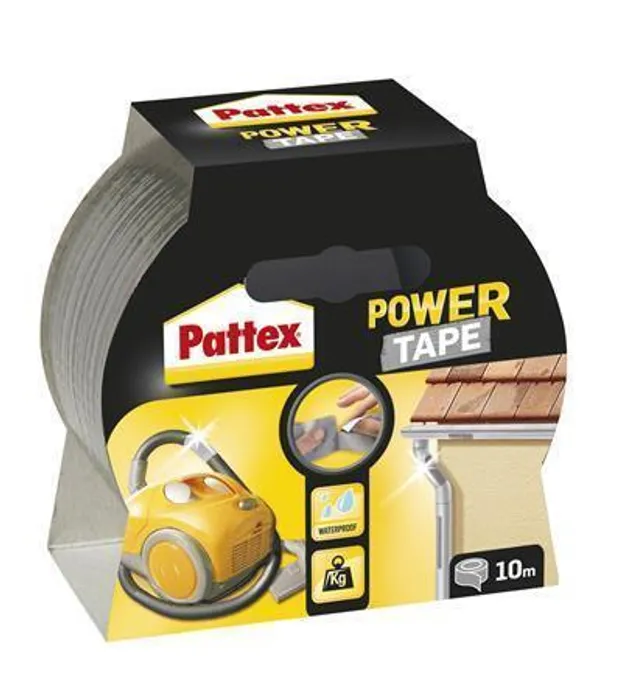 Główne zdjęcie produktu Universální lepící páska, 50 mm x 10 m, HENKEL "Pattex Power Tap", stříbrná