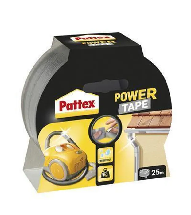 Główne zdjęcie produktu Universální lepící páska, 50 mm x 25 m, HENKEL "Pattex Power Tap", stříbrná