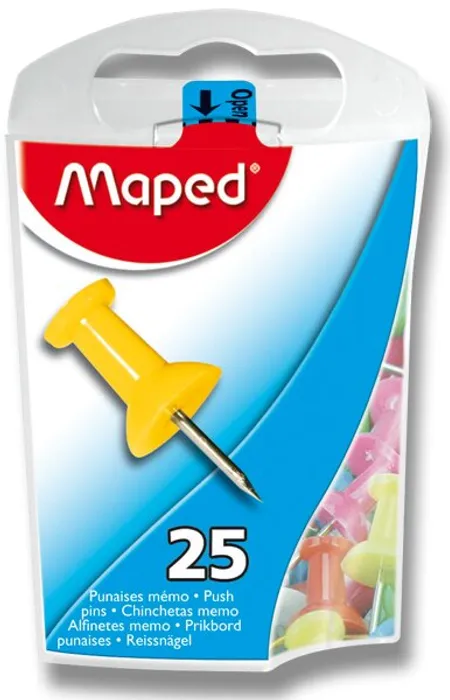 Główne zdjęcie produktu Upínáčky, 25 ks, mix barev