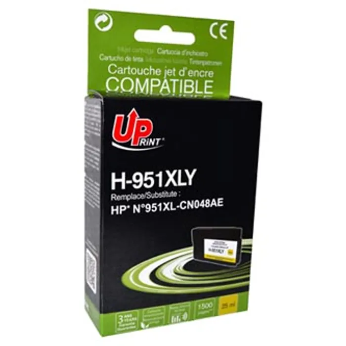 Główne zdjęcie produktu UPrint kompatibilní ink CN048AE, s CN048AE, HP 951XL, yellow, 1500str., 25ml, H-951XL-Y,