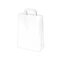 Torba z uchwytami (PAP) biała 22+10 x 28 cm [250 szt]