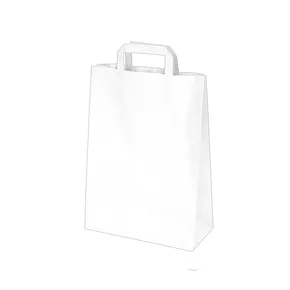 Torba z uchwytami (PAP) biała 22+10 x 28 cm [250 szt]