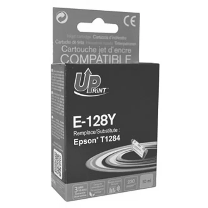 Główne zdjęcie produktu UPrint kompatibilní ink s C13T12844011, yellow, 230str., 5ml, E-128YE, pro Epson Stylus S