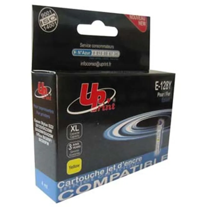 Główne zdjęcie produktu UPrint kompatibilní ink s C13T12844011, yellow, 270str., 10ml, E-128Y, pro Epson Stylus S