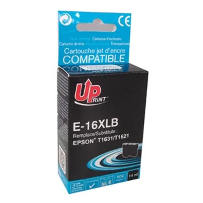 Główne zdjęcie produktu UPrint kompatibilní ink s C13T16314010, T163140, 16XL, black, 500str., 14ml, E-16XLB, pro