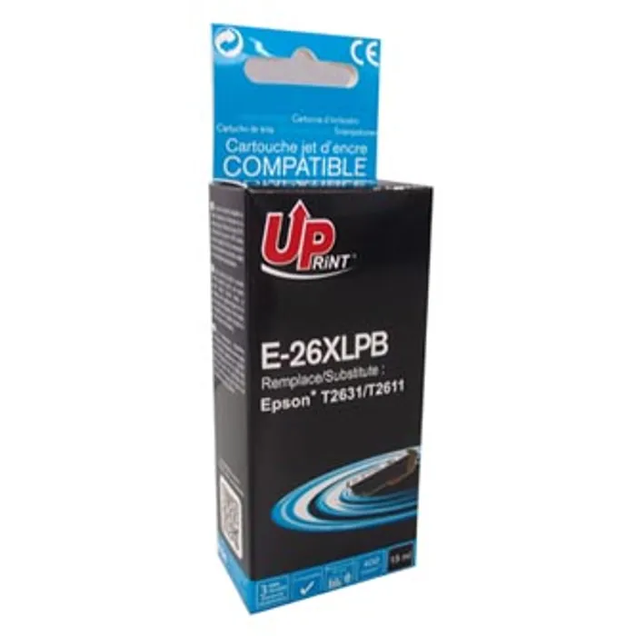 Główne zdjęcie produktu UPrint kompatibilní ink s C13T26314010, T263140, 26XL, photo black, 400str., 15ml, E-26XL