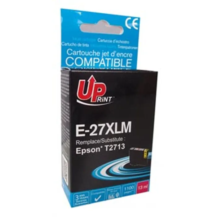 Główne zdjęcie produktu UPrint kompatibilní ink s C13T27134010, 27XL, magenta, 1100str., 13ml, E-27XLM, pro Epson