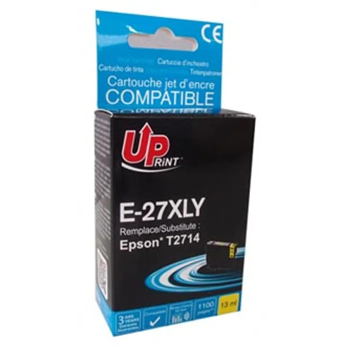 Główne zdjęcie produktu UPrint kompatibilní ink s C13T27144010, 27XL, yellow, 1100str., 13ml, E-27XLY, pro Epson