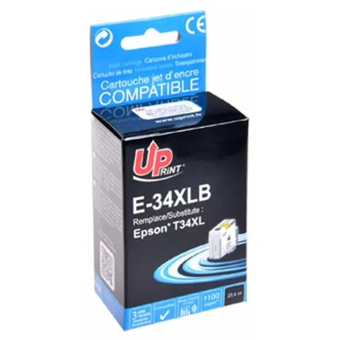 Główne zdjęcie produktu UPrint kompatibilní ink s C13T34714010, T347140, black, 1100str., 23,4ml, E-34XLB, pro Ep